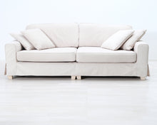 Load image into Gallery viewer, Asko 3-istuttava kangassohva beige