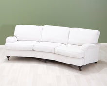 Lataa kuva Galleria-katseluun, 3-istuttava kangassohva vaaleanharmaa