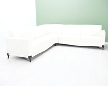 Lataa kuva Galleria-katseluun, 5-istuttava nahkasohva valkoinen