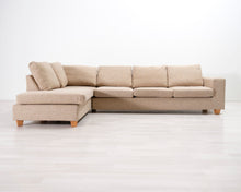 Lataa kuva Galleria-katseluun, 6-istuttava kulmasohva beige