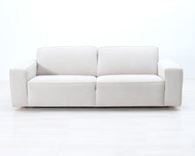 Load image into Gallery viewer, Asko Mykonos 3-istuttava kangassohva vaaleanharmaa