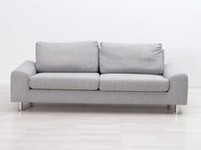 Load image into Gallery viewer, Asko Stella 3-istuttava kangassohva harmaa