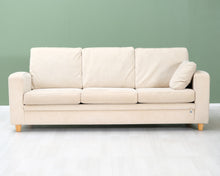 Load image into Gallery viewer, 3-istuttava kangassohva beige