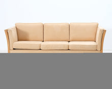 Load image into Gallery viewer, 3-istuttava kangassohva beige