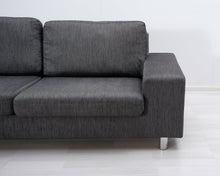 Load image into Gallery viewer, Asko 3-istuttava kangassohva harmaa