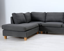 Lataa kuva Galleria-katseluun, 5-istuttava kulmasohva harmaa