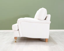 Lataa kuva Galleria-katseluun, 3-istuttava kangassohva valkoinen