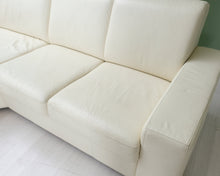 Lataa kuva Galleria-katseluun, 5-istuttava kulmasohva valkoinen