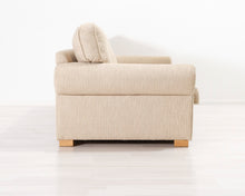 Load image into Gallery viewer, 3-istuttava kangassohva beige