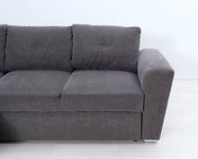 Load image into Gallery viewer, 4-istuttava harmaa divaani-vuodesohva