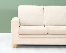 Load image into Gallery viewer, 3-istuttava kangassohva beige