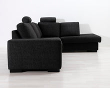 Lataa kuva Galleria-katseluun, 5-istuttava kulmasohva tummanharmaa