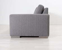 Lataa kuva Galleria-katseluun, 3-istuttava kangassohva harmaa