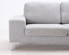 Load image into Gallery viewer, Asko 2-istuttava sohva vaaleanharmaa