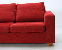 Load image into Gallery viewer, Asko 4-istuttava kulmasohva punainen