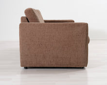 Lataa kuva Galleria-katseluun, 3-istuttava vuodesohva ruskea