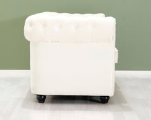 Lataa kuva Galleria-katseluun, 3-istuttava kangassohva luonnonvalkoinen