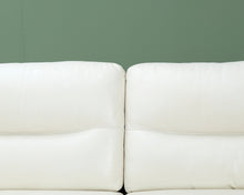 Lataa kuva Galleria-katseluun, 3-istuttava nahkasohva valkoinen