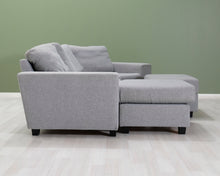 Load image into Gallery viewer, 4-istuttava divaanisohva ja rahi harmaa