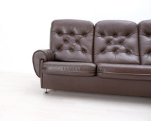 Lataa kuva Galleria-katseluun, 70-luvun nahkasohva