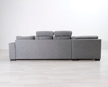 Lataa kuva Galleria-katseluun, 5-istuttava avokulmasohva harmaa