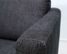 Load image into Gallery viewer, Asko 3-istuttava kangassohva tummanharmaa