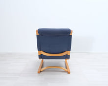 Load image into Gallery viewer, Asko Koivutaru nojatuoli sininen