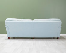 Lataa kuva Galleria-katseluun, 3-istuttava kangassohva vaaleansininen