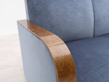 Lataa kuva Galleria-katseluun, 3-istuttava kangassohva sininen