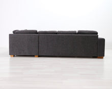 Lataa kuva Galleria-katseluun, 6-istuttava kulmasohva harmaa