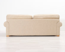 Load image into Gallery viewer, 3-istuttava kangassohva beige