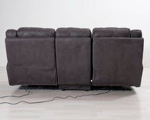 Lataa kuva Galleria-katseluun, 3-istuttava mekanismisohva tummanharmaa