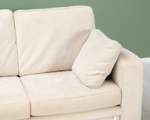 Load image into Gallery viewer, 3-istuttava kangassohva beige