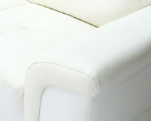 Lataa kuva Galleria-katseluun, 2-istuttava nahkasohva valkoinen