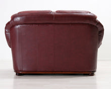 Lataa kuva Galleria-katseluun, 2-istuttava nahkasohva punainen