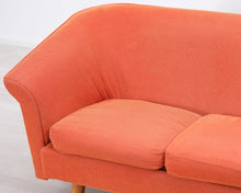 Lataa kuva Galleria-katseluun, 3-istuttava kangassohva oranssi