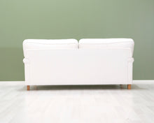 Lataa kuva Galleria-katseluun, 3-istuttava kangassohva valkoinen