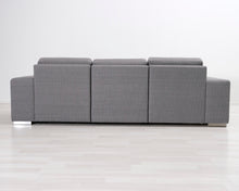 Lataa kuva Galleria-katseluun, 3-istuttava kangassohva harmaa