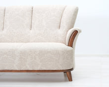 Load image into Gallery viewer, 3-istuttava kangassohva beige