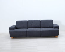 Lataa kuva Galleria-katseluun, 3-istuttava kangassohva sininen