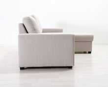 Lataa kuva Galleria-katseluun, 3-istuttava vuodesohva vaaleanharmaa