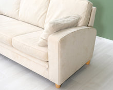 Load image into Gallery viewer, 3-istuttava kangassohva beige