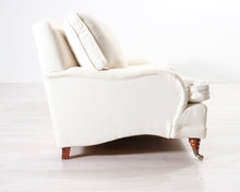 Lataa kuva Galleria-katseluun, 3-istuttava kangassohva valkoinen
