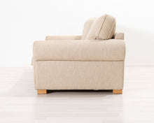 Load image into Gallery viewer, 3-istuttava kangassohva beige