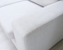 Load image into Gallery viewer, Asko 2-istuttava kangassohva vaaleanharmaa