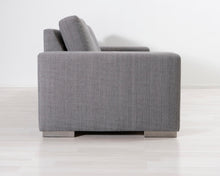 Lataa kuva Galleria-katseluun, 3-istuttava kangassohva harmaa