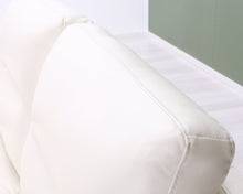 Lataa kuva Galleria-katseluun, 2-istuttava nahkasohva valkoinen