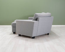 Load image into Gallery viewer, 4-istuttava divaanisohva ja rahi harmaa