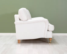 Lataa kuva Galleria-katseluun, 3-istuttava kangassohva valkoinen