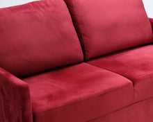 Lataa kuva Galleria-katseluun, 2-istuttava vuodesohva punainen